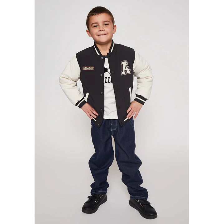 Chaqueta College Sherpa Niño Negro Familyshop 3