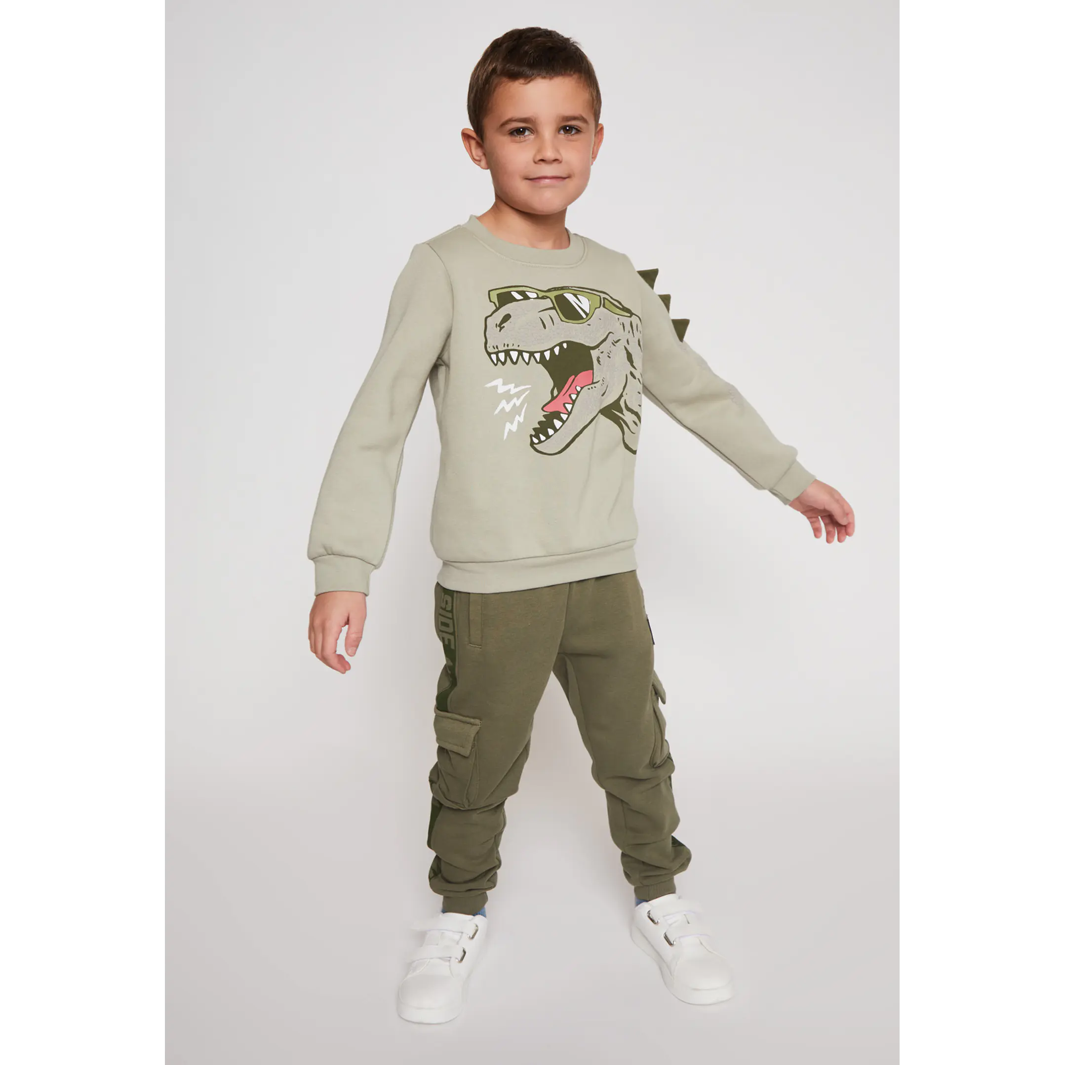 Polerón Dino Niño Verde Familyshop 3