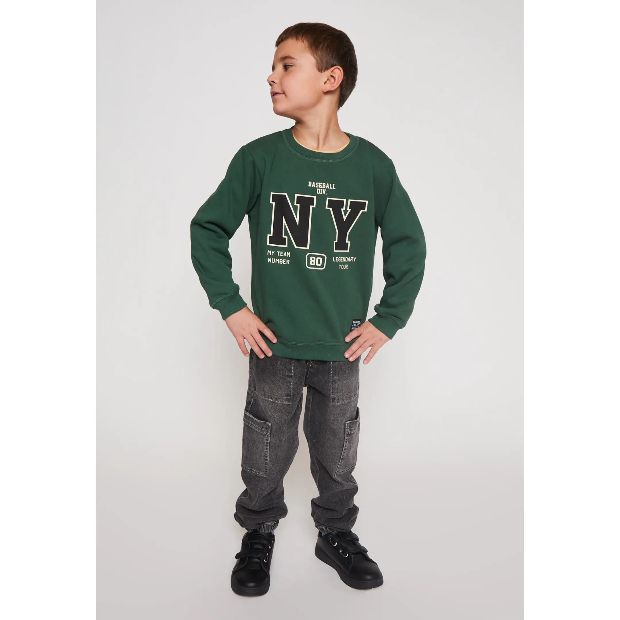 Polerón Frontal Niño Verde Familyshop 3