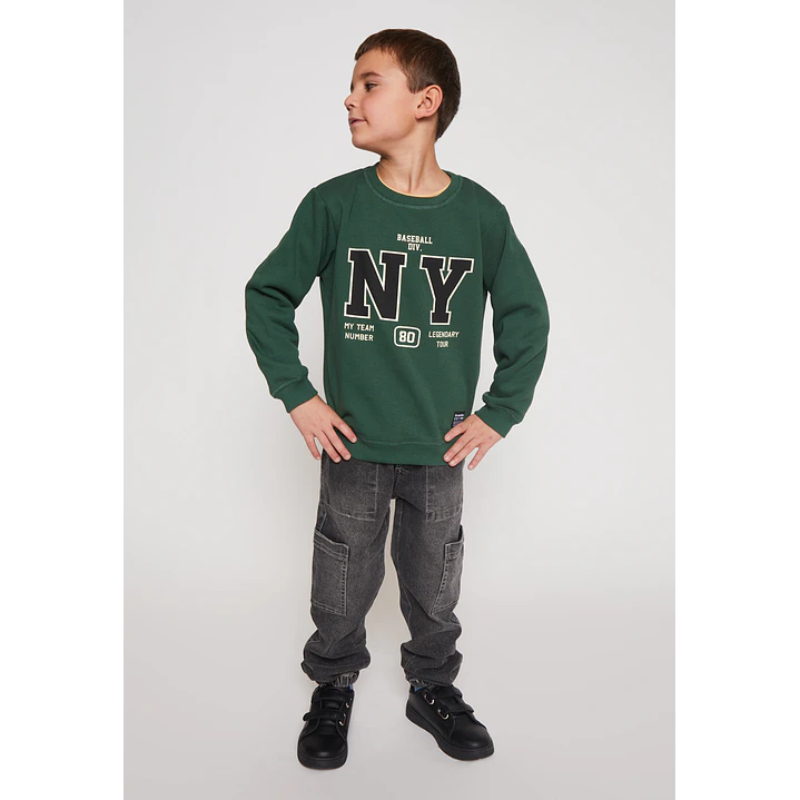 Polerón Frontal Niño Verde Familyshop 3