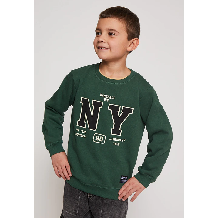 Polerón Frontal Niño Verde Familyshop 1