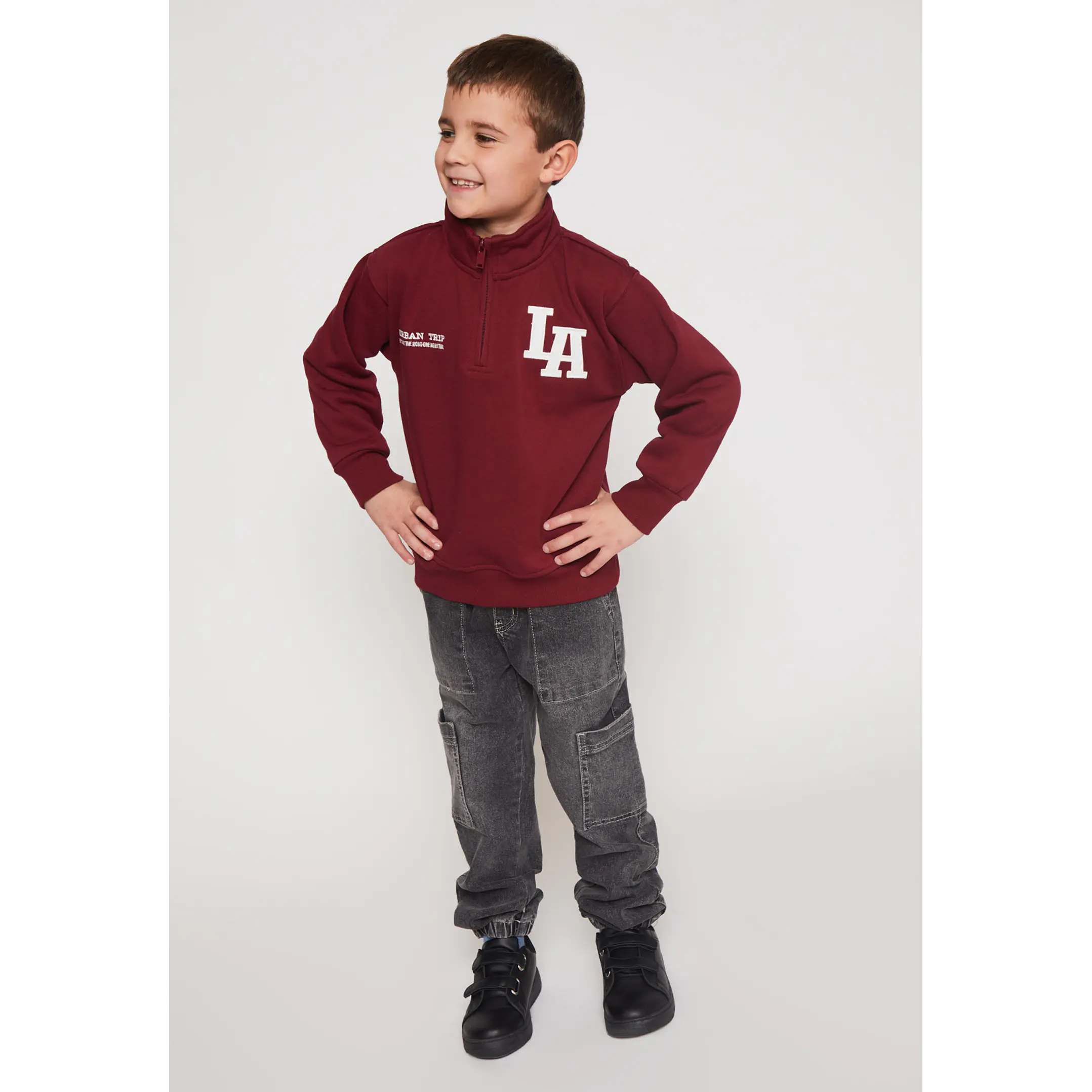 Polerón Los Ángeles Niño Burdeo Familyshop 3