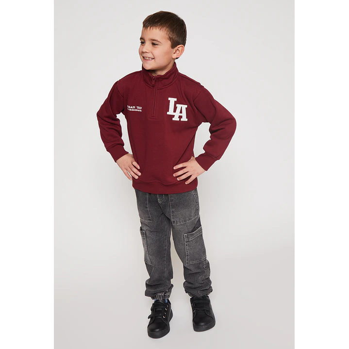 Polerón Los Ángeles Niño Burdeo Familyshop 3