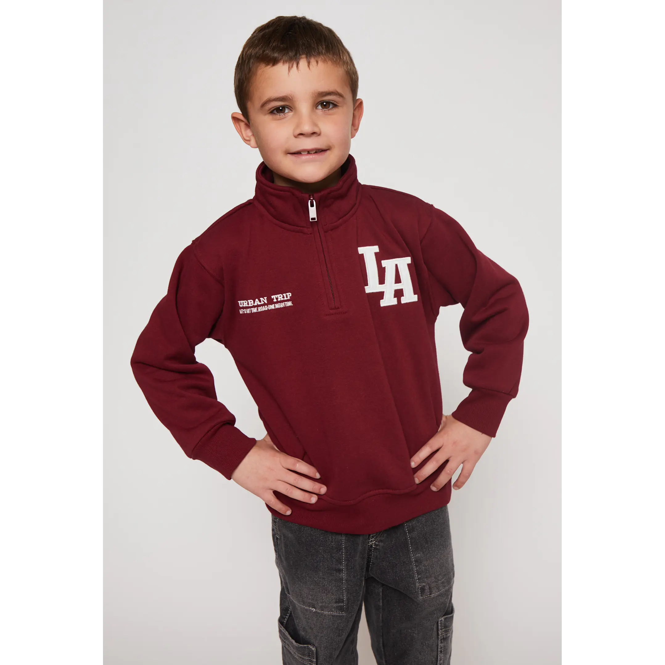 Polerón Los Ángeles Niño Burdeo Familyshop 1