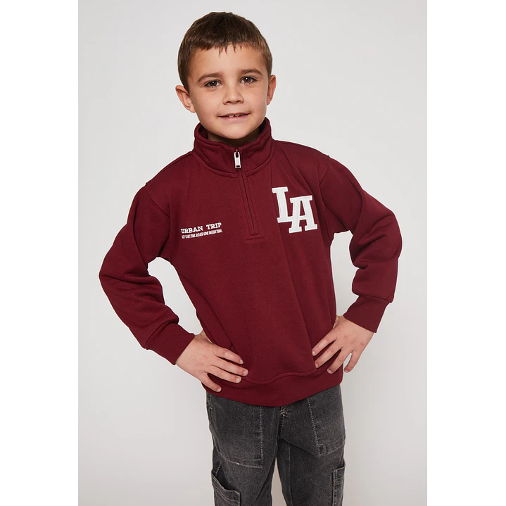 Polerón Los Ángeles Niño Burdeo Familyshop 1
