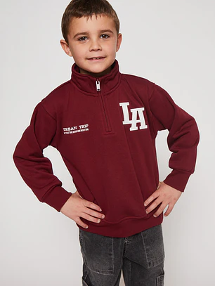 Polerón Los Ángeles Niño Burdeo Familyshop