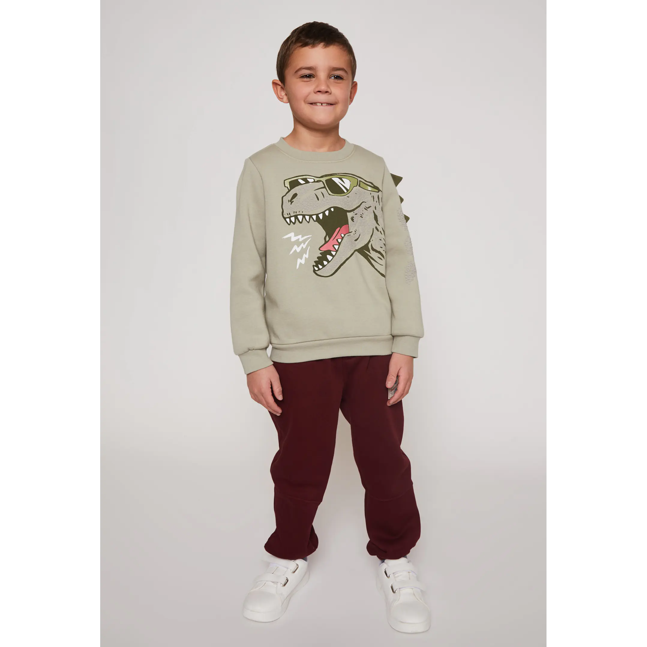 Pantalón Buzo Jogger Niño Burdeo Familyshop 3