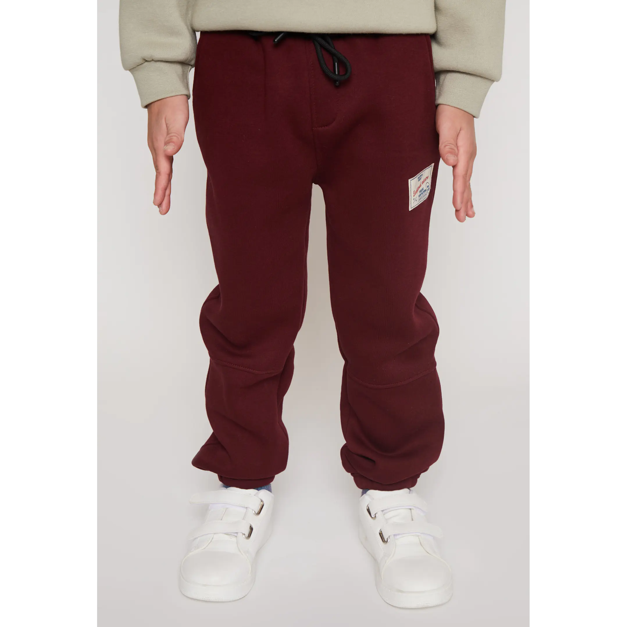 Pantalón Buzo Jogger Niño Burdeo Familyshop 1