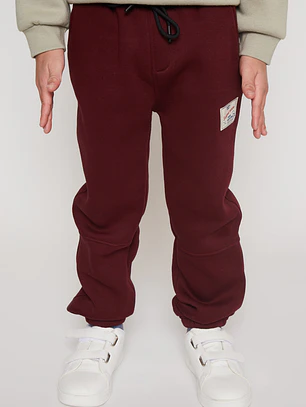 Pantalón Buzo Jogger Niño Burdeo Familyshop