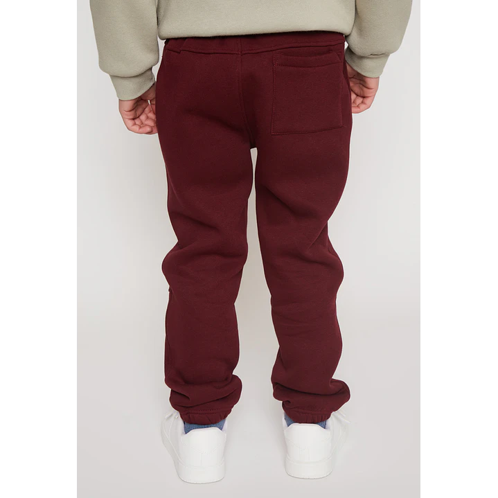 Pantalón Buzo Jogger Niño Burdeo Familyshop 2