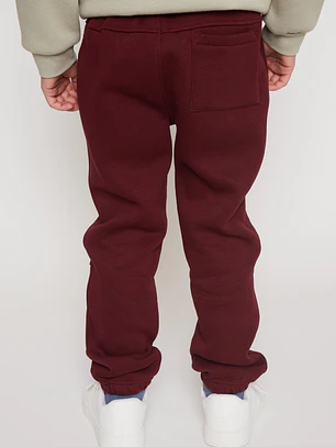 Pantalón Buzo Jogger Niño Burdeo Familyshop