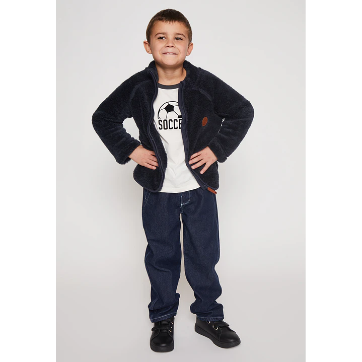 Polar Peludo Niño Azul Familyshop 3