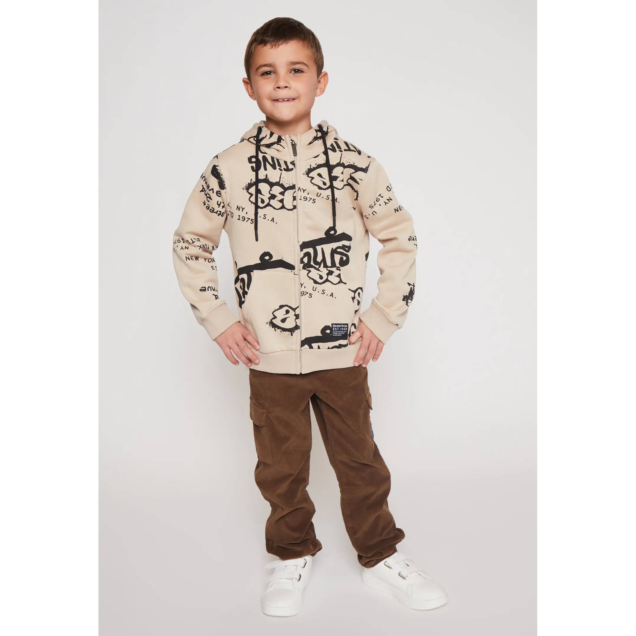 Pantalón Loose Niño Café Familyshop 3