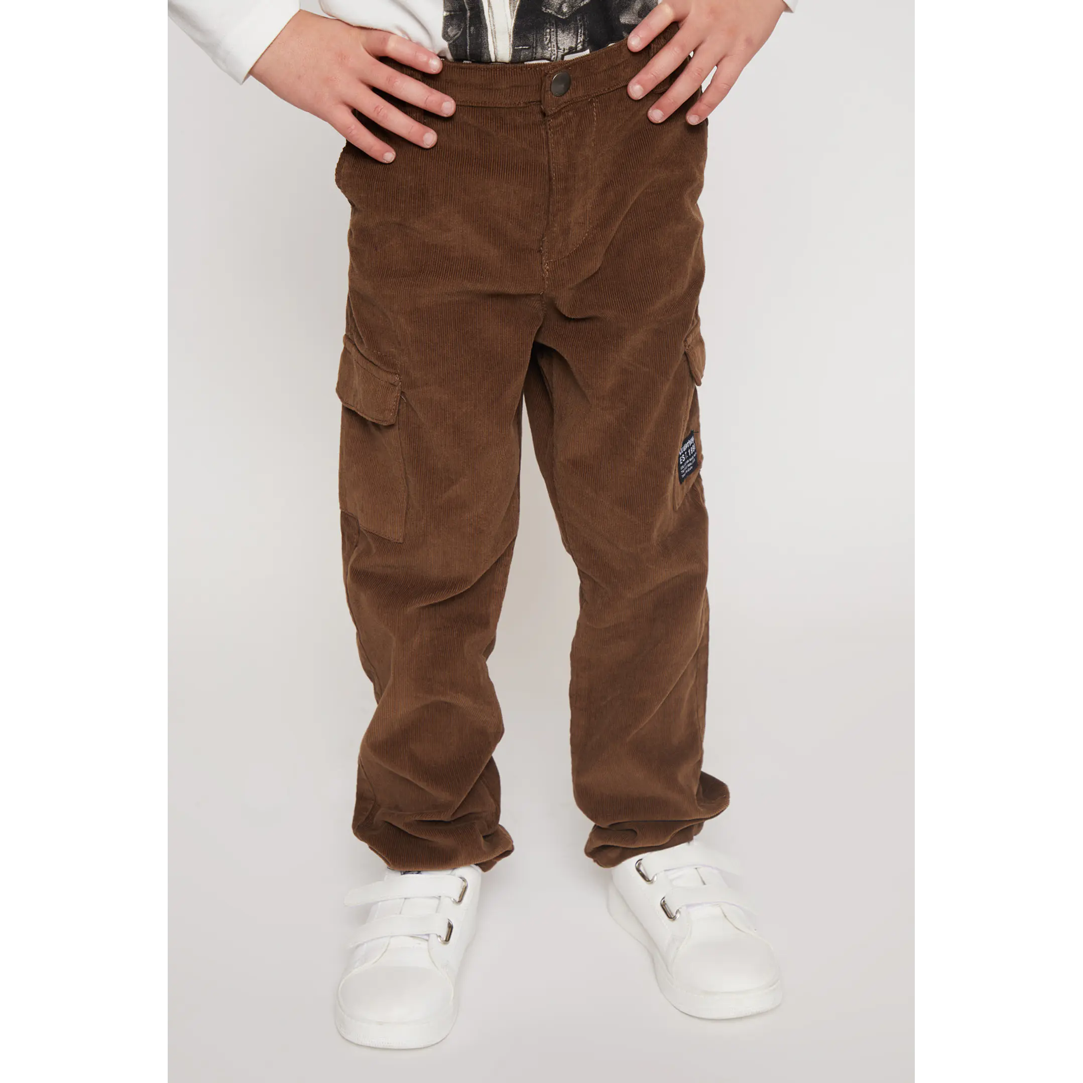 Pantalón Loose Niño Café Familyshop 1