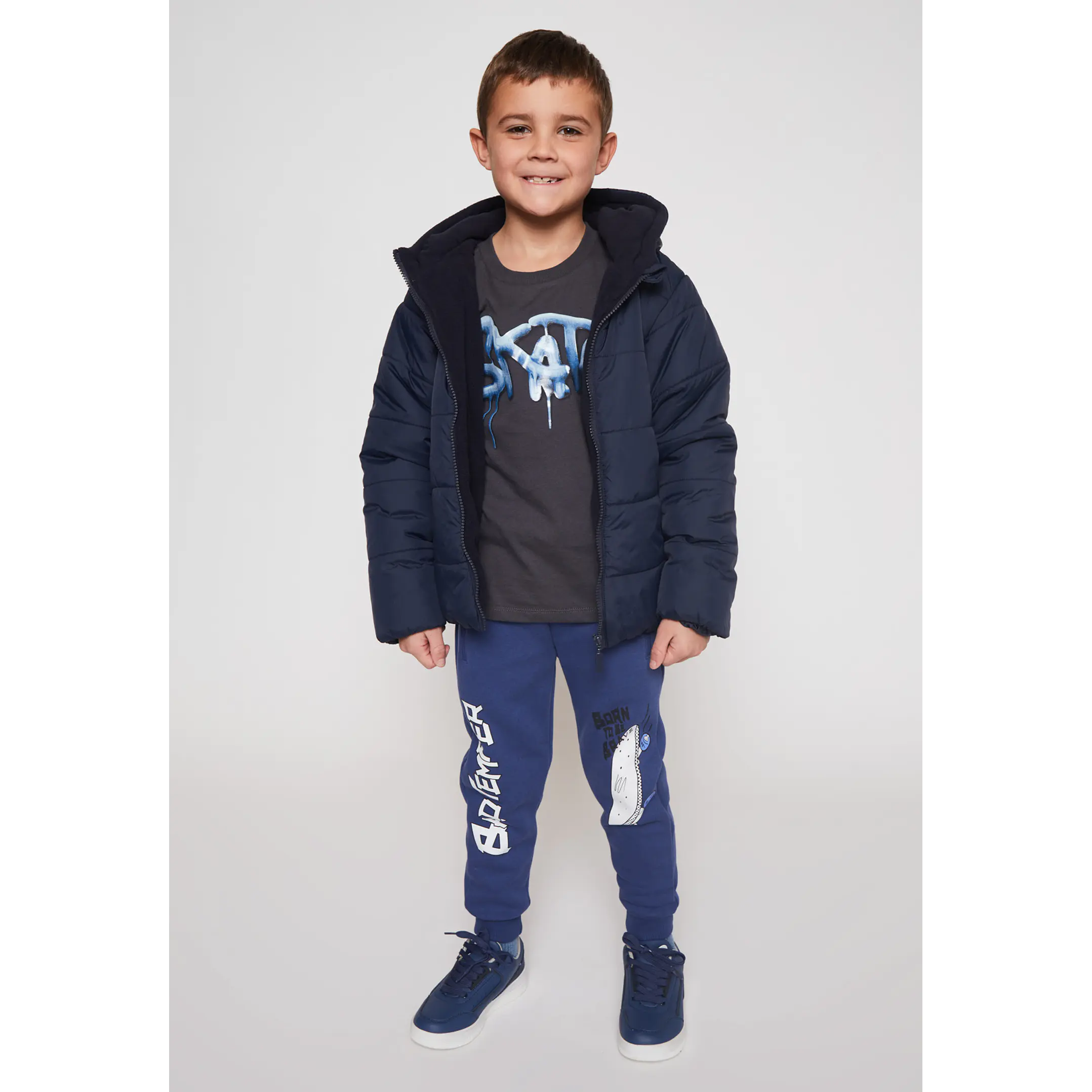 Pantalón Buzo Cierre Niño Azul Familyshop 3