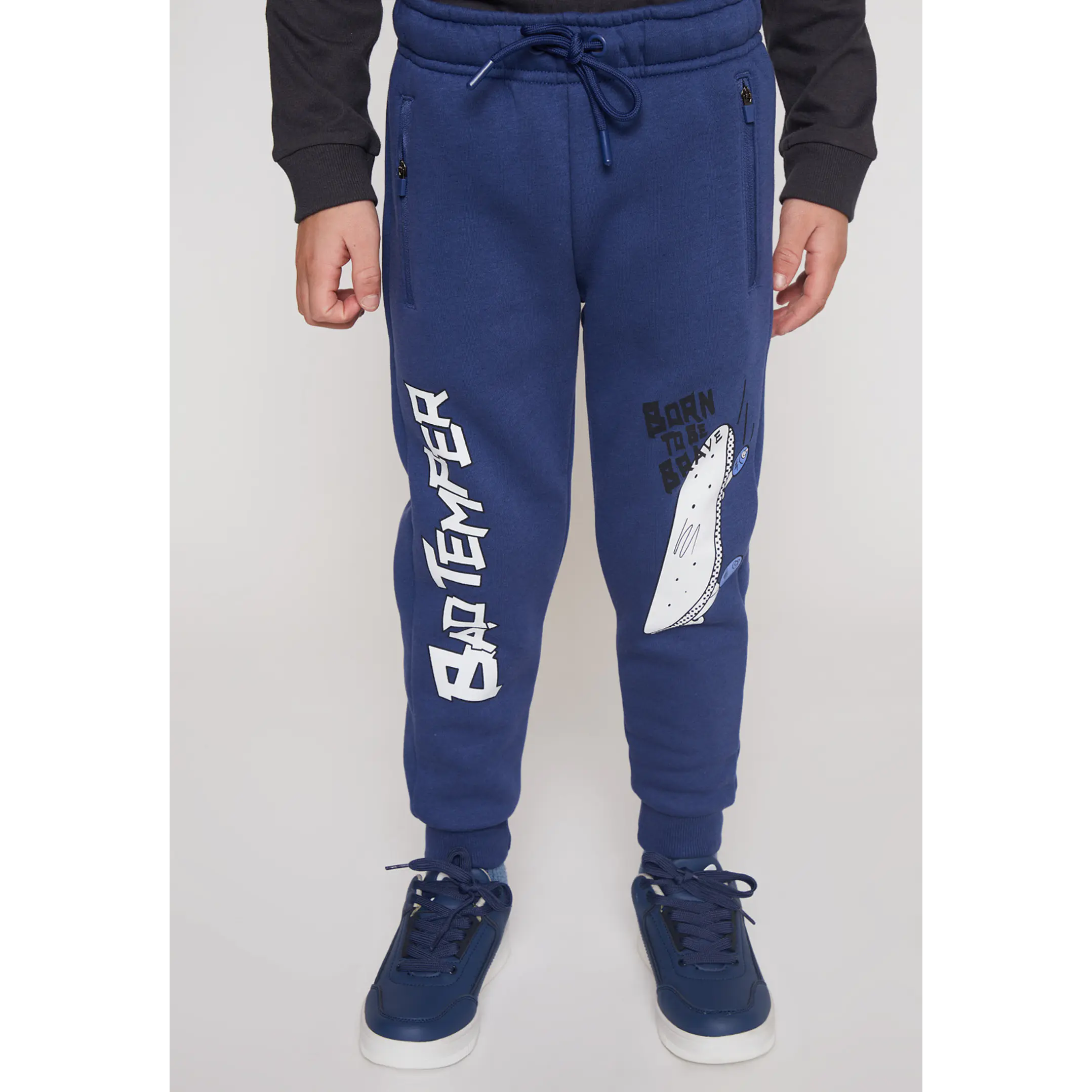 Pantalón Buzo Cierre Niño Azul Familyshop 1
