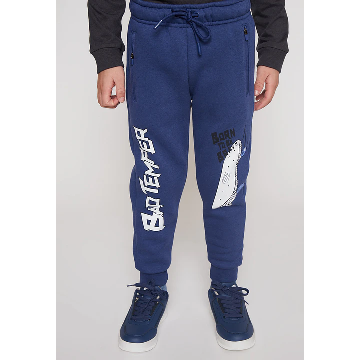 Pantalón Buzo Cierre Niño Azul Familyshop 1