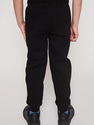 Pantalón Buzo Cierre Niño Negro Familyshop