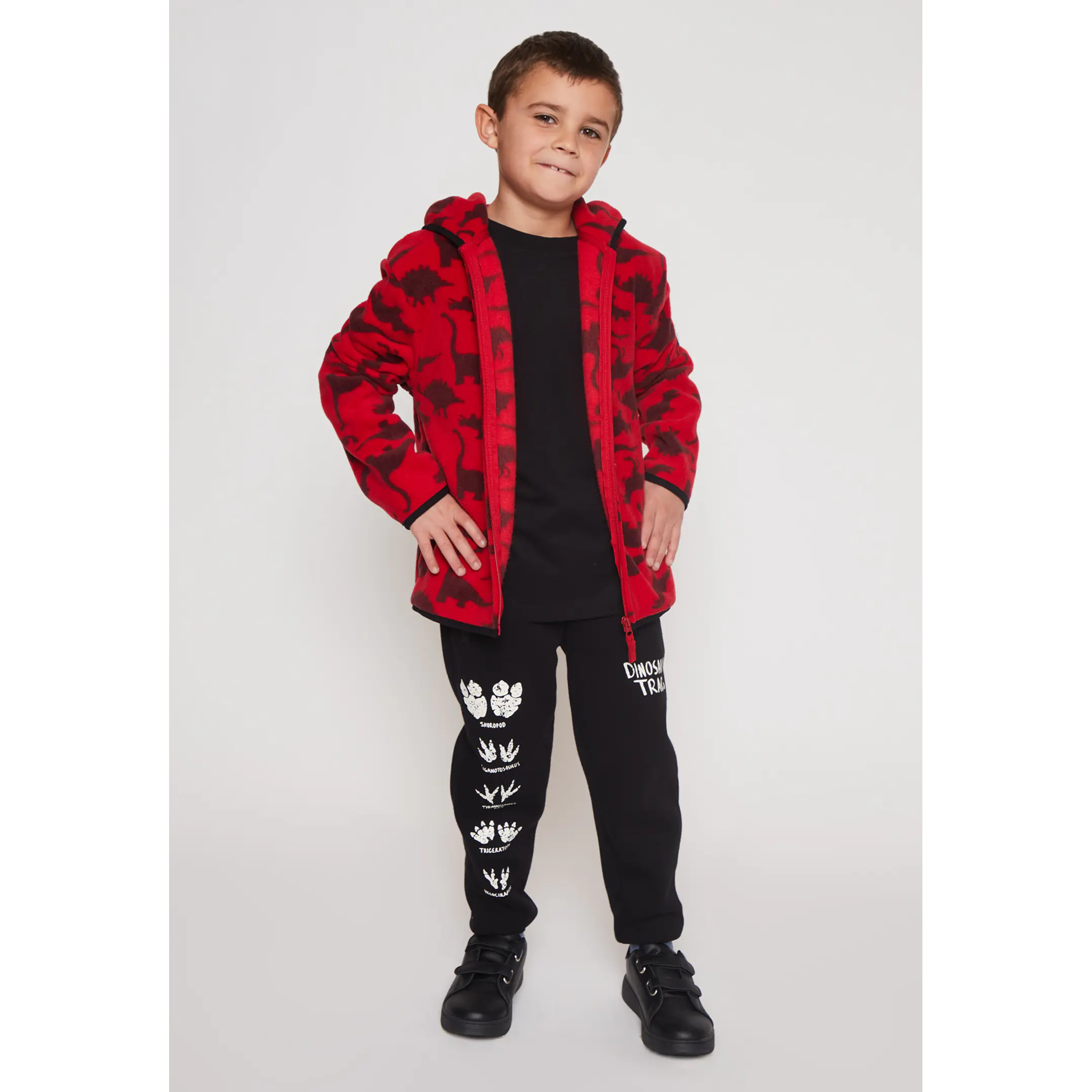 Pantalón Buzo Cierre Niño Negro Familyshop 3