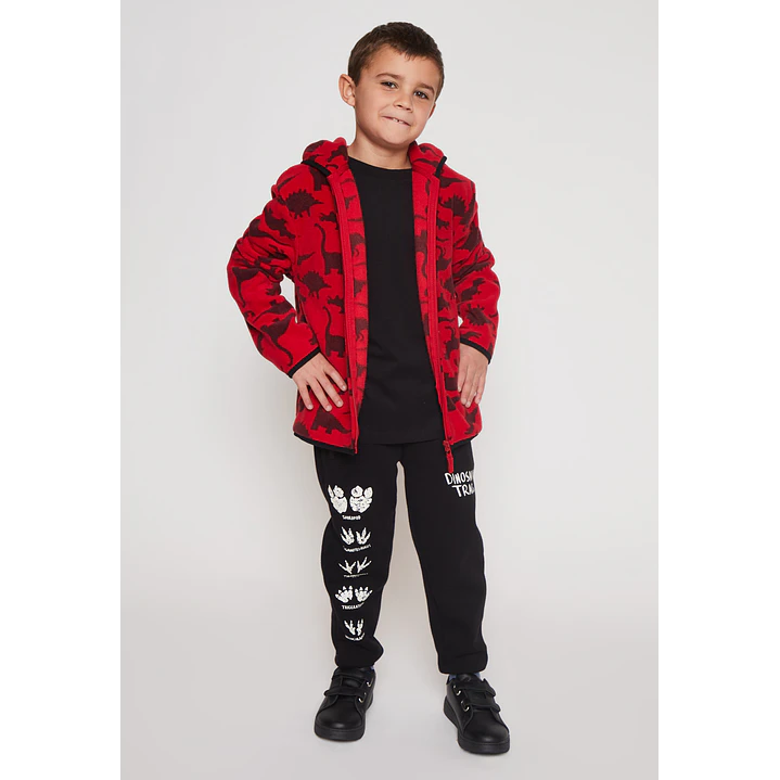 Pantalón Buzo Cierre Niño Negro Familyshop 3