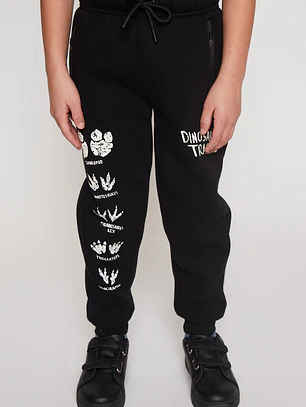 Pantalón Buzo Cierre Niño Negro Familyshop