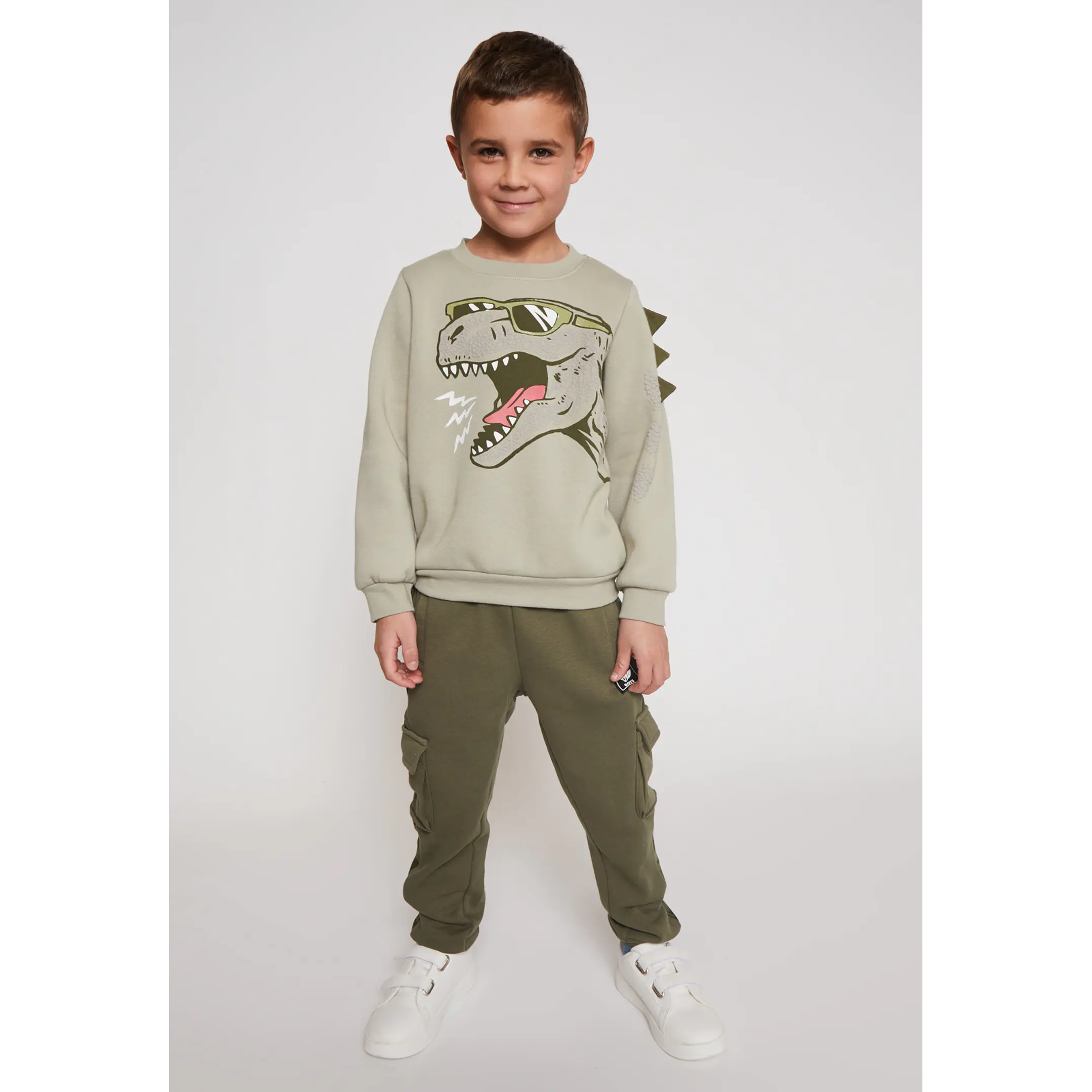 Pantalón Buzo Cargo Niño Verde Familyshop 3