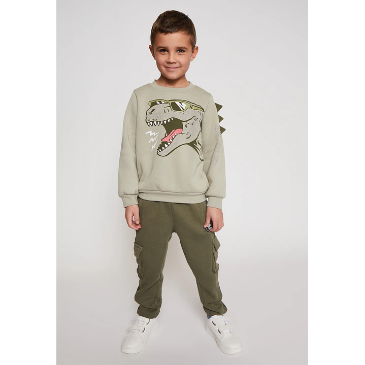Pantalón Buzo Cargo Niño Verde Familyshop 3