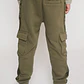 Pantalón Buzo Cargo Niño Verde Familyshop - Miniatura 2