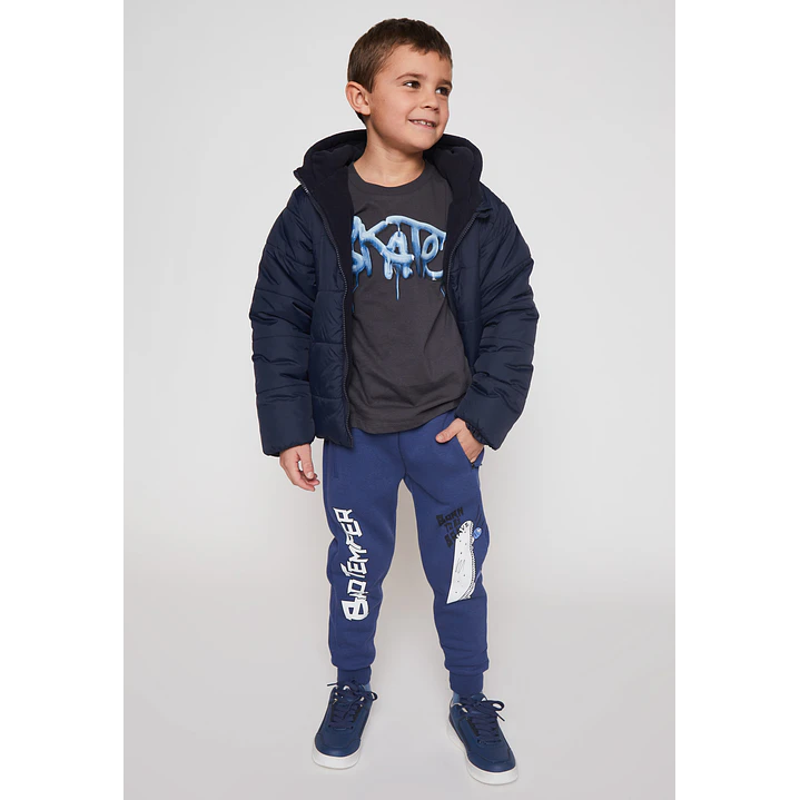 Parka Basic Niño Azul Familyshop 3