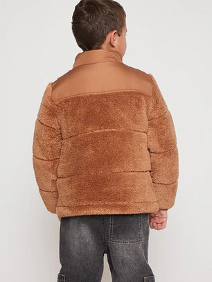Chaqueta Peludo Niño Café Familyshop