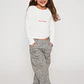 Pantalón Wide Leg Niña Beige Familyshop - Miniatura 3
