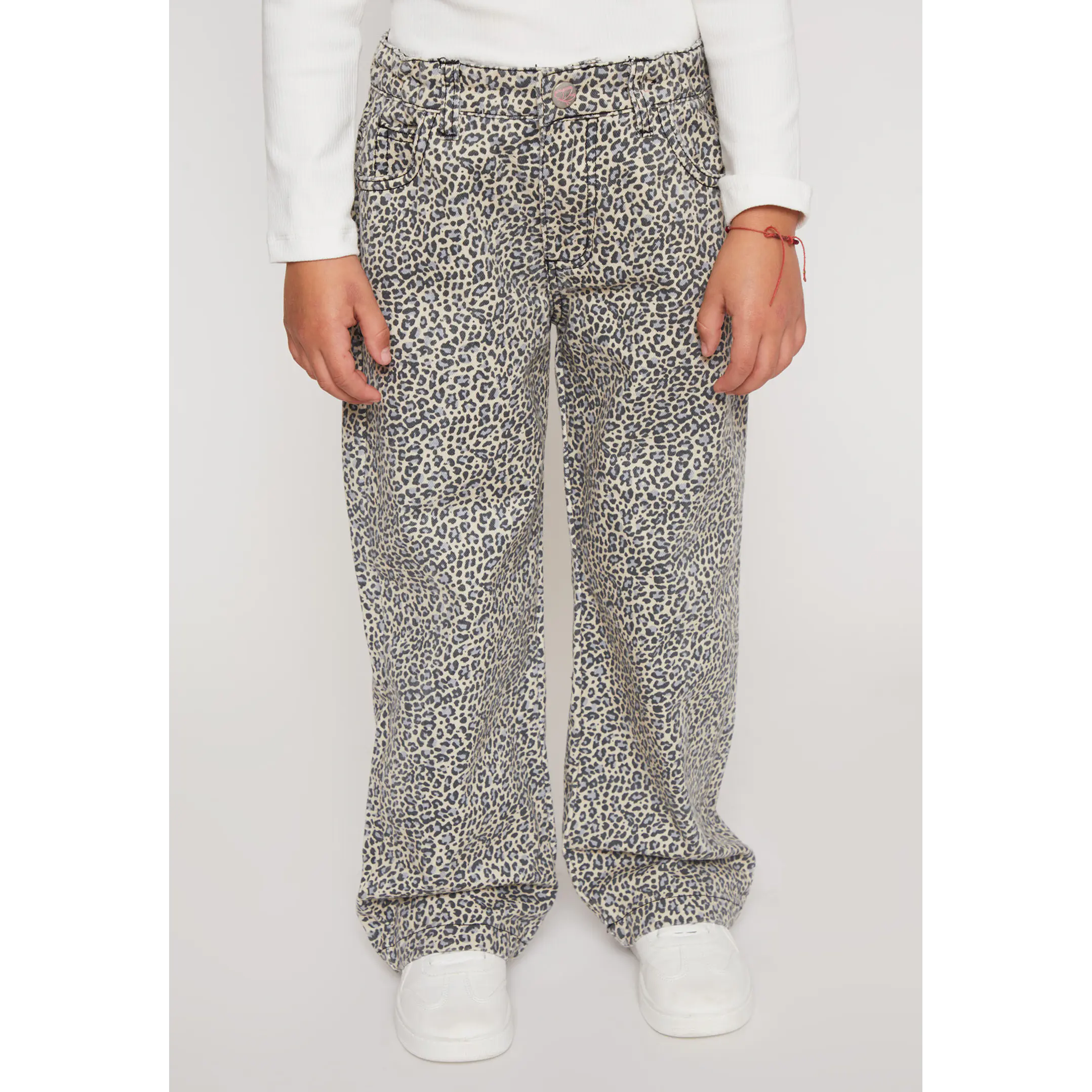 Pantalón Wide Leg Niña Beige Familyshop 1