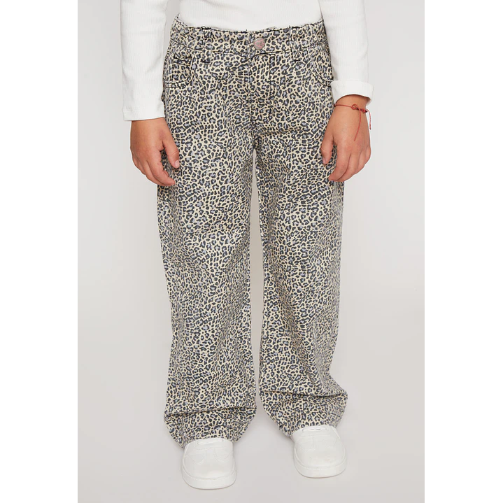 Pantalón Wide Leg Niña Beige Familyshop 1