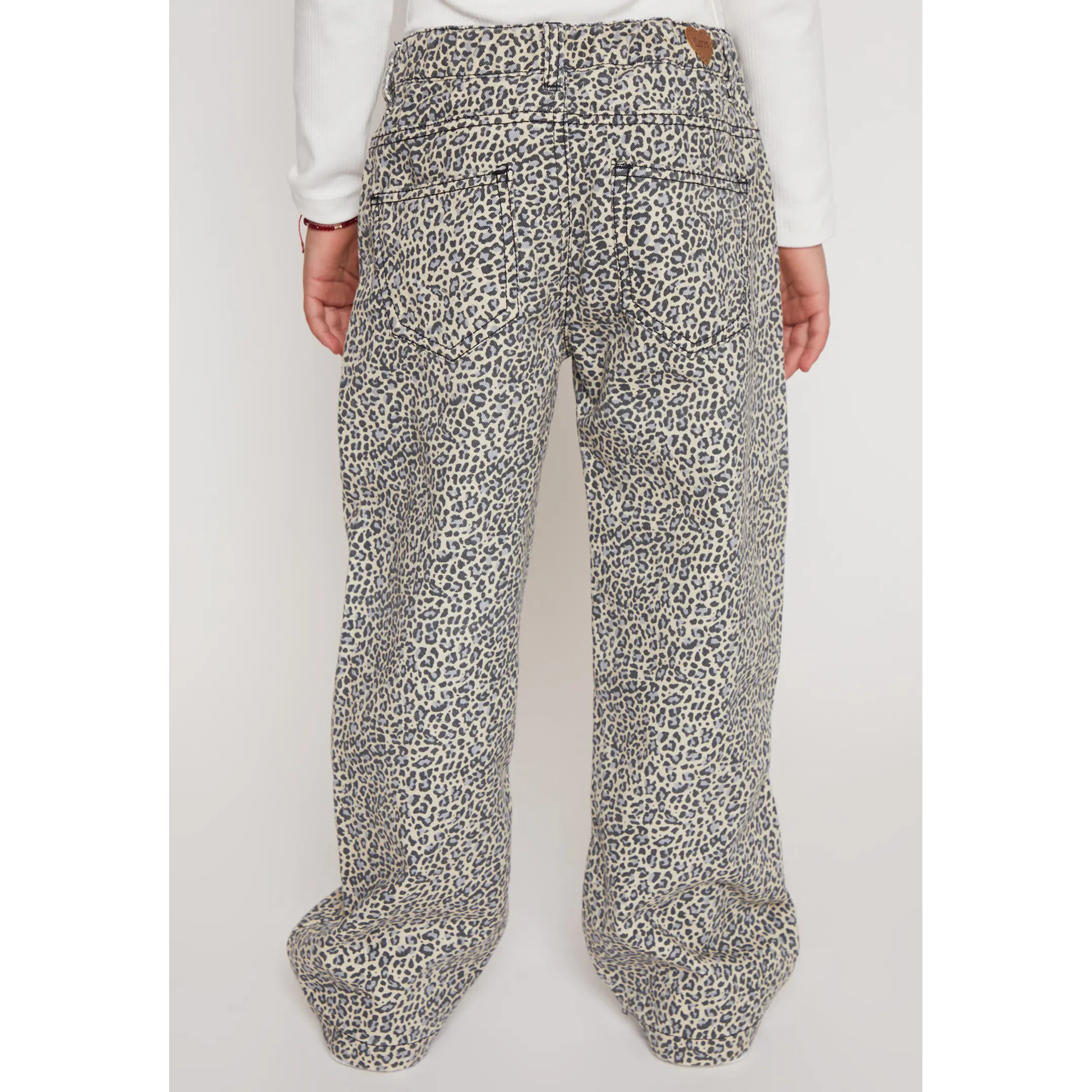 Pantalón Wide Leg Niña Beige Familyshop 2