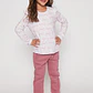 Pantalón Buzo Basic Niña Rosado Familyshop - Miniatura 2