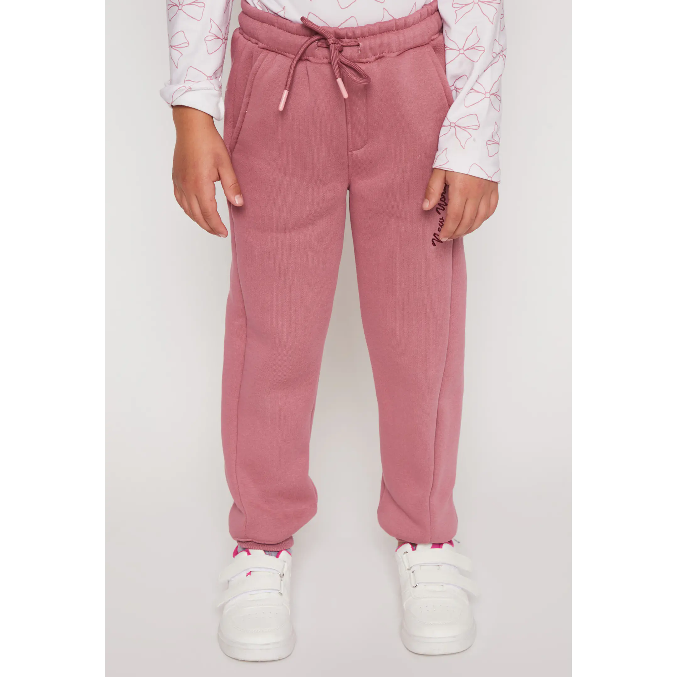 Pantalón Buzo Basic Niña Rosado Familyshop 1