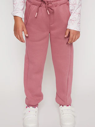 Pantalón Buzo Basic Niña Rosado Familyshop
