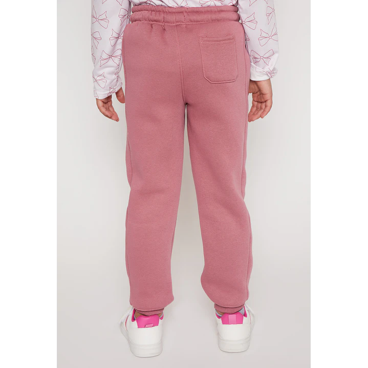 Pantalón Buzo Basic Niña Rosado Familyshop 3