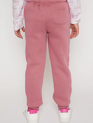 Pantalón Buzo Basic Niña Rosado Familyshop