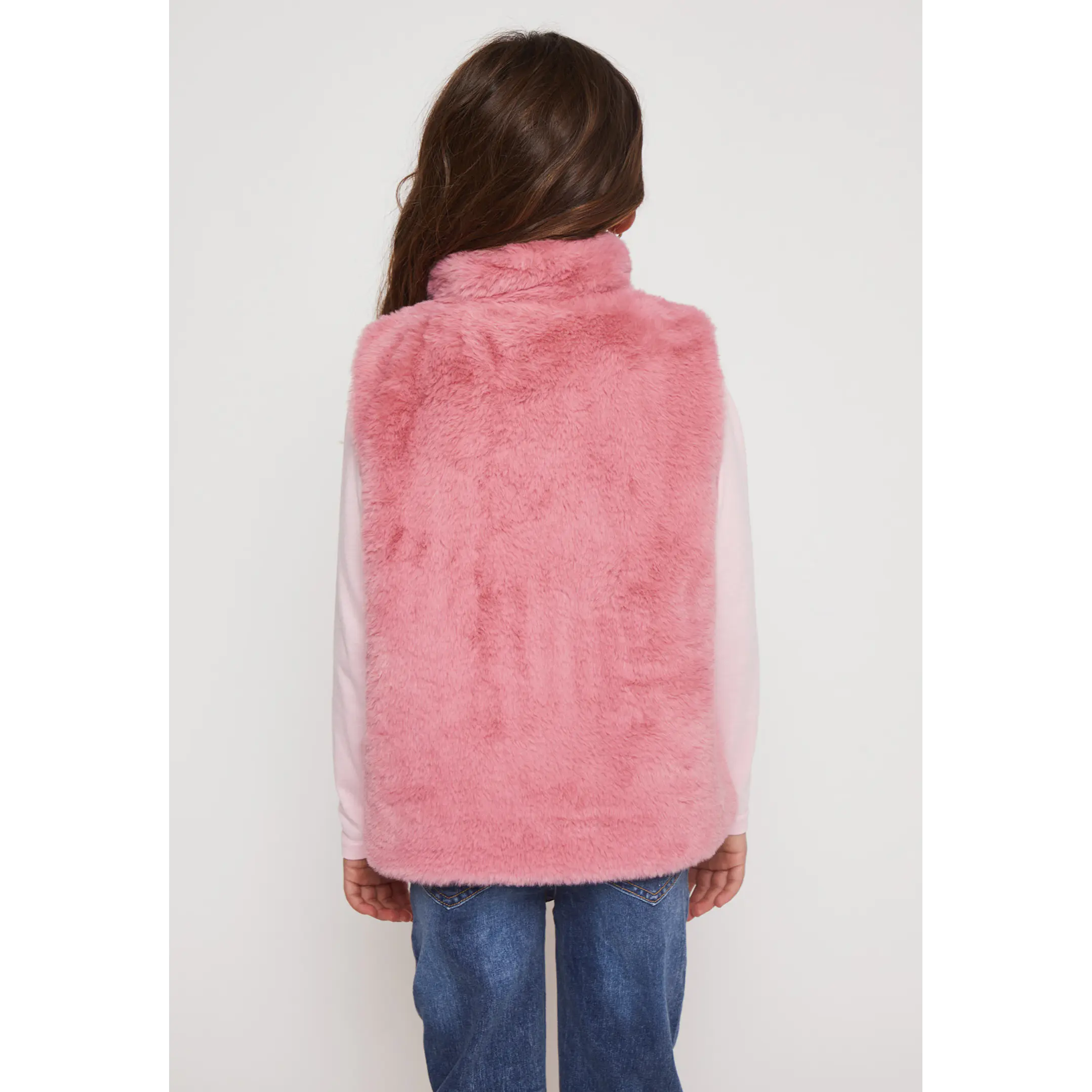 Chaqueta Piel Niña Rosado Familyshop 2