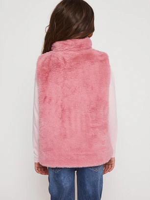 Chaqueta Piel Niña Rosado Familyshop