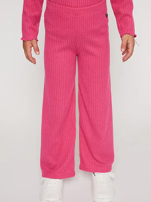 Pantalón Wide Leg Niña Fucsia Familyshop