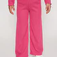 Pantalón Wide Leg Niña Fucsia Familyshop - Miniatura 1