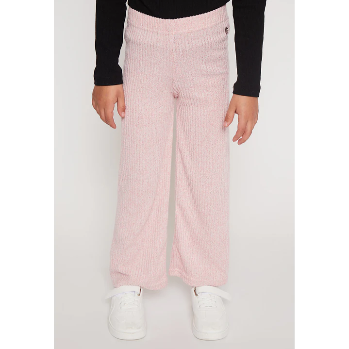 Pantalón Wide Leg Niña Rosado Familyshop 1