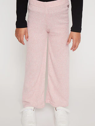 Pantalón Wide Leg Niña Rosado Familyshop