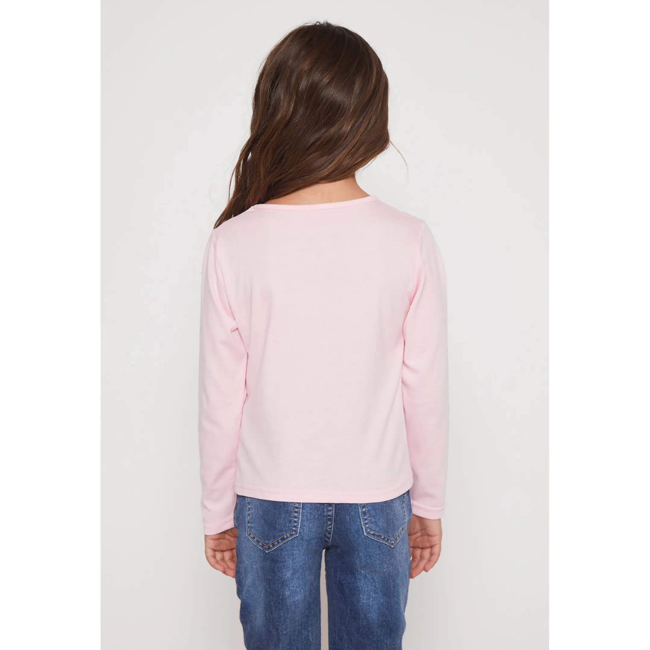 Polera Brillo Niña Damasco Familyshop 2
