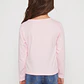 Polera Brillo Niña Damasco Familyshop - Miniatura 2