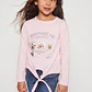 Polera Brillo Niña Damasco Familyshop - Miniatura 1