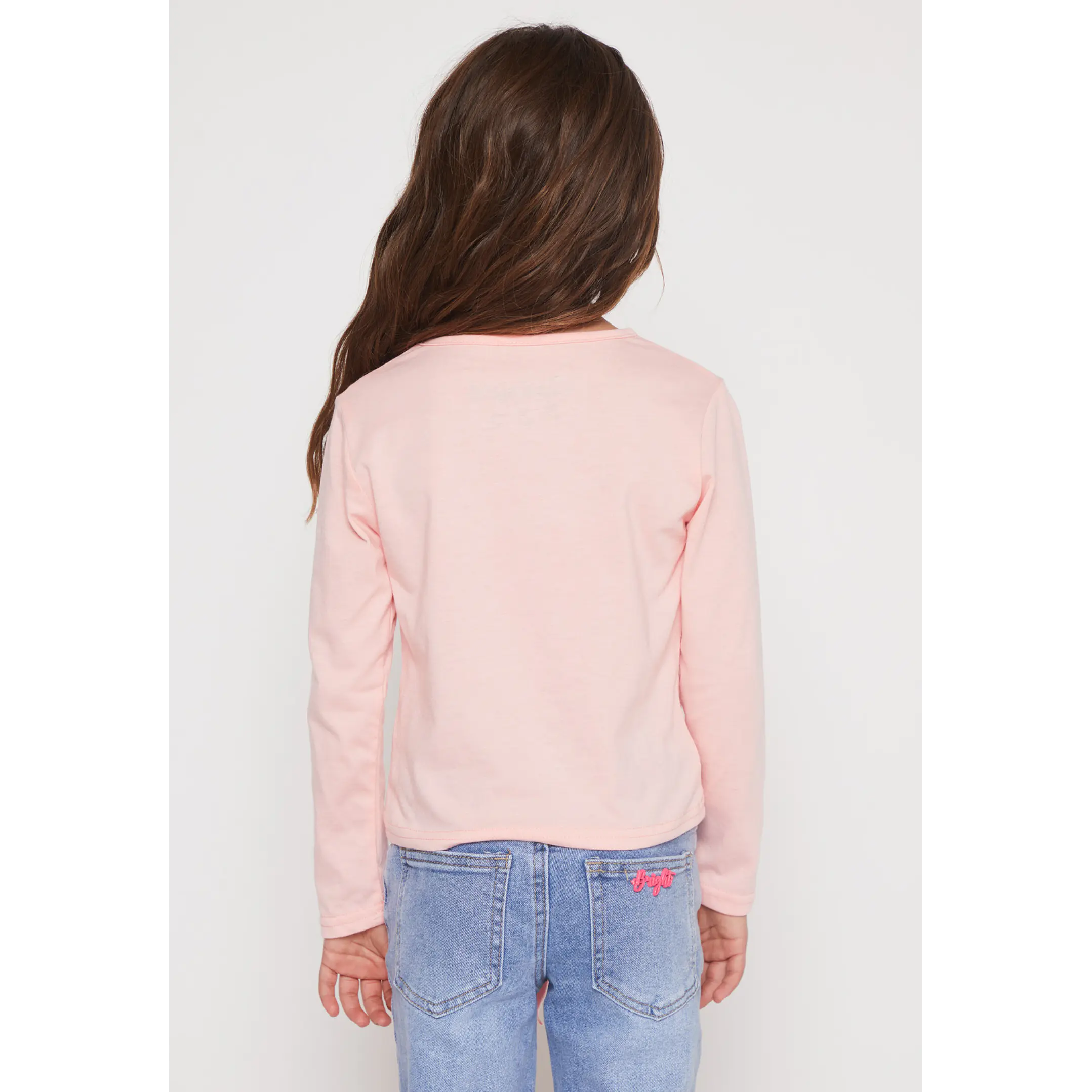 Polera Brillo Niña Rosado Familyshop 2