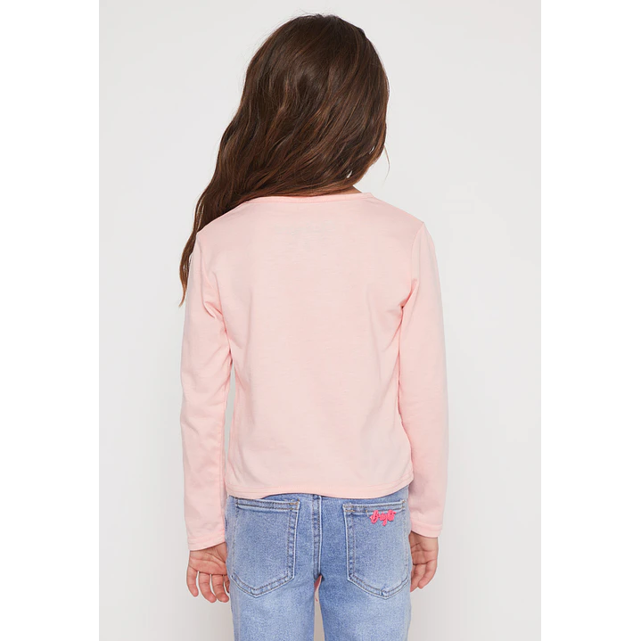 Polera Brillo Niña Rosado Familyshop 2